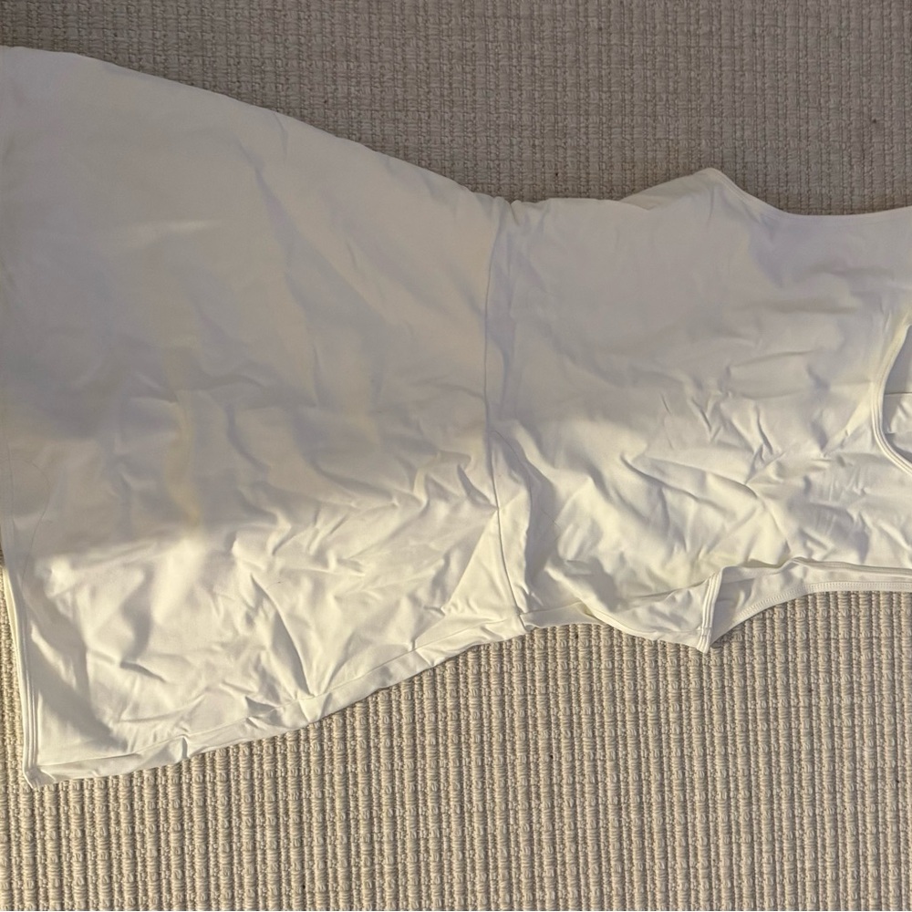 Weworewhat Active Dress Size Large Optic White Retail $128